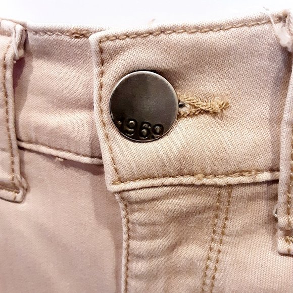 Cream/  Tan / Beige / Khaki 1969 GAP legging jeans - Picture 3 of 6